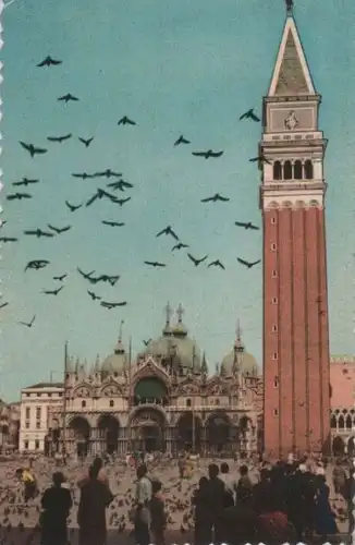 Italien - Italien - Venedig - Piazza, Chiesa di S. Marco - ca. 1965