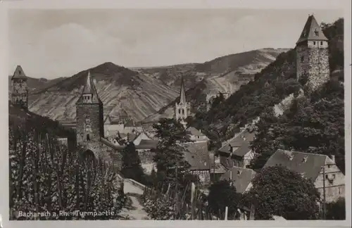 Bacharach - Turmpartie - ca. 1955