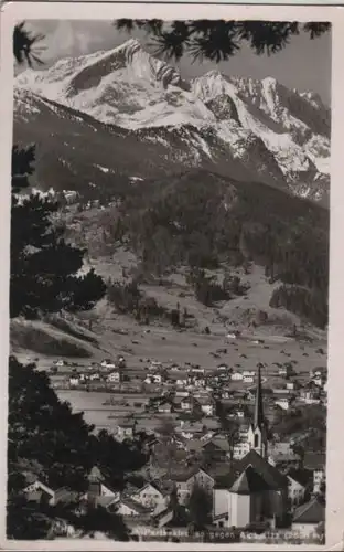 Garmisch-Partenkirchen - gegen Alpspitze - ca. 1950
