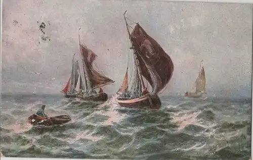 Segelboote bei steifer Brise