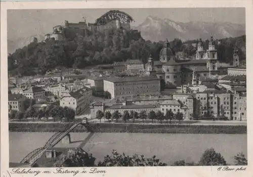Österreich - Österreich - Salzburg - mit Festung und Dom - 1952
