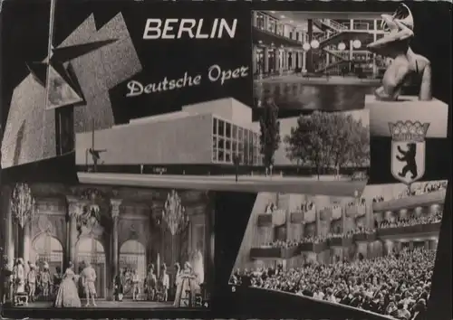 Berlin-Charlottenburg, Deutsche Oper - mit 5 Bildern - 1965
