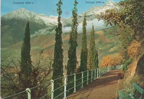 Italien - Italien - Meran - Tappeinerweg gegen Texelgruppe - 1972