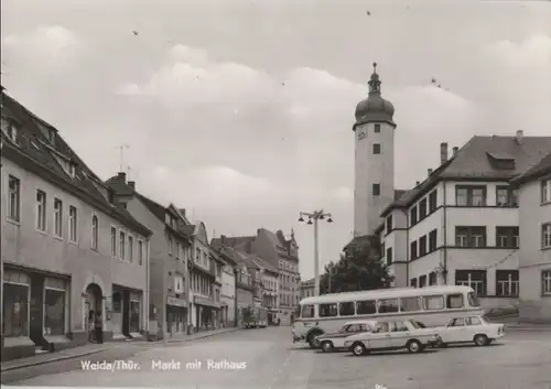 Weida - Markt mit Rathaus - 1979