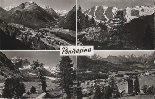 Schweiz - Schweiz - Pontresina - mit 4 Bildern - ca. 1960