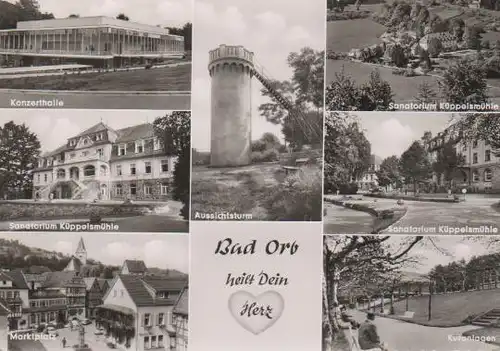 Bad Orb - Konzerthalle, Sanatorium Küppelsmühle, Marktplatz, Aussichtsturm, Sanatorium Küppelsmühle, Sanatorium