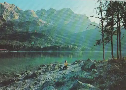 Eibsee (See) - gegen Riffelwand - ca. 1985