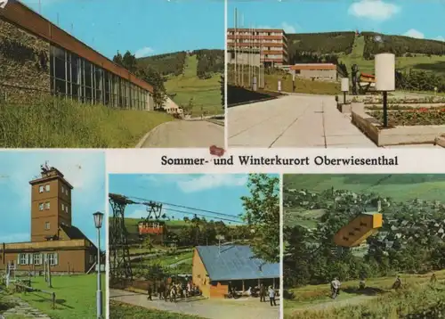 Oberwiesenthal - u.a. Blick zum Ort - 1976