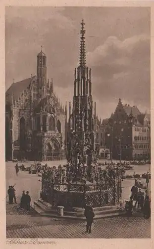 Nürnberg - Schöner Brunnen - ca. 1930
