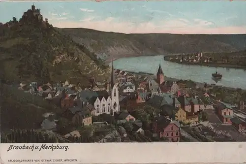 Braubach - und Marksburg - ca. 1910