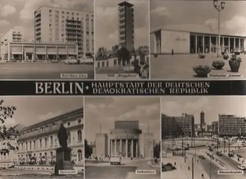 Berlin, Ostteil - u.a. Operncafe - 1965