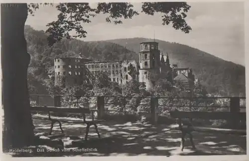 Heidelberg - Schloß v. Scheffelblick - ca. 1955
