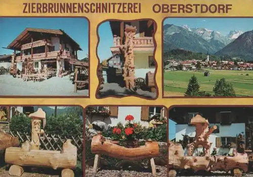 Oberstdorf - Zierbrunnenschnitzerei - 1982