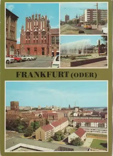 Frankfurt Oder - u.a. Rathaus, Giebelseite - 1982