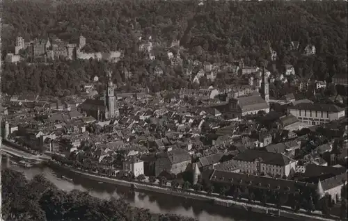 Heidelberg - Blick von den neuen Anlagen - ca. 1960