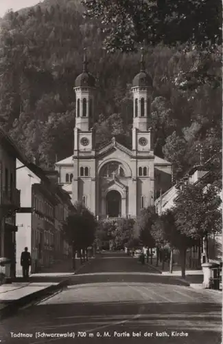 Todtnau - Partie bei der kath. Kirche - ca. 1960