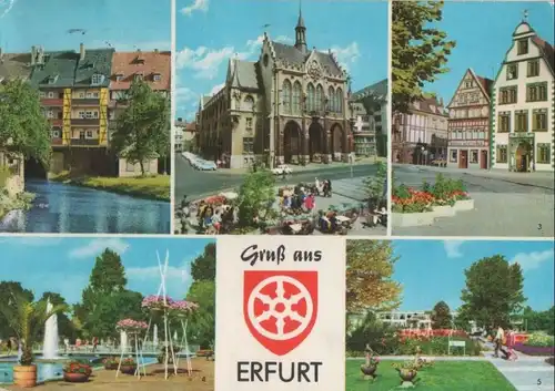 Erfurt - u.a. mit Krämerbrücke - 1979