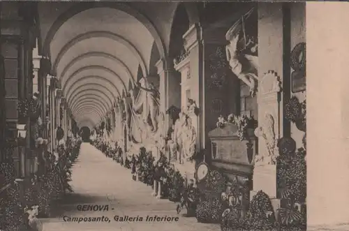 Italien - Italien - Genua - Genova - Camposanto, Galleria Inferiore - ca. 1935