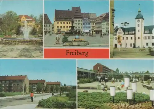 Freiberg - u.a. Neubaugebiet am Wasserberg - 1990