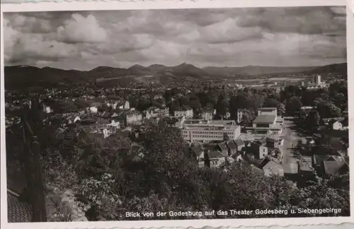 Bonn-Bad Godesberg - Blick von Godesburg auf Theater - 1958