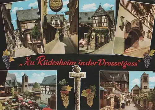 Rüdesheim am Rhein - Drosselgass - 1969