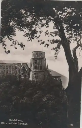 Heidelberg - Blick auf das Schloss - ca. 1930