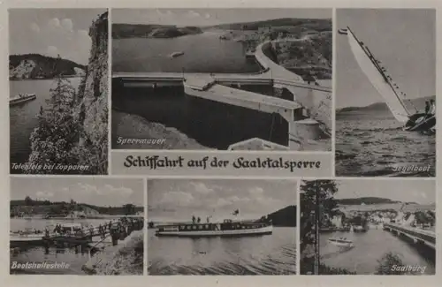 Saaletalsperre - Schiffahrt - ca. 1950