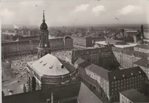 Dresden - Blick auf die Kreuzkirche - 1978