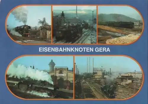 Gera - Eisenbahnknoten - 1986