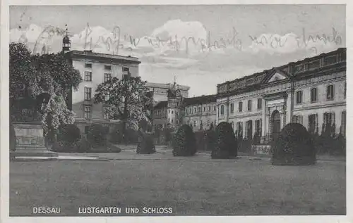 Dessau - Lustgarten und Schloss - ca. 1935