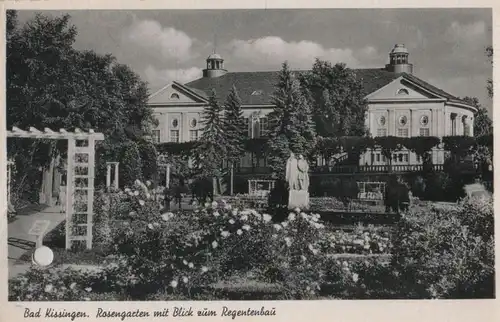 Bad Kissingen - Rosengarten mit Blick zum Regentenbau - 1953