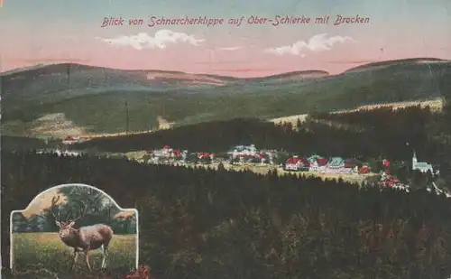 Ober-Schierke - Blick v. Scharcherklippe - ca. 1925