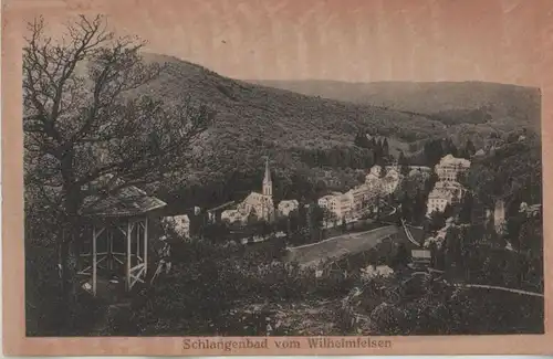 Schlangenbad - vom Wilhelmfelsen - 1919