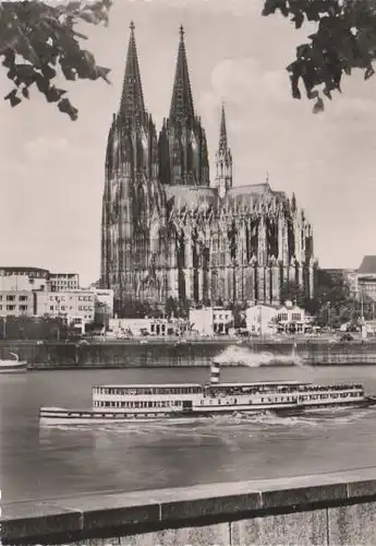 Köln - Rheinufer mit Dom - ca. 1960