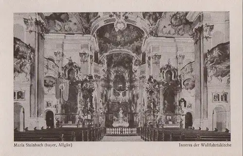 Legau-Maria Steinbach - Inneres Wallfahrtskirche - ca. 1955