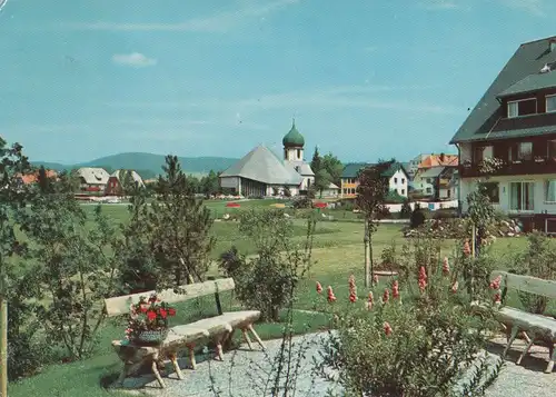 Hinterzarten - Ansicht mit Kirche Maria in der Zarten - 1972