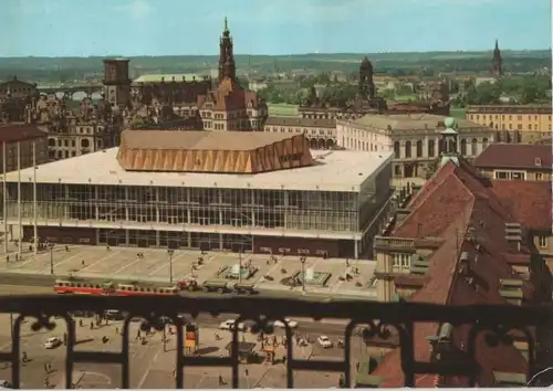 Dresden - Blick von der Kreuzkirche zum Kulturpalast - 1978