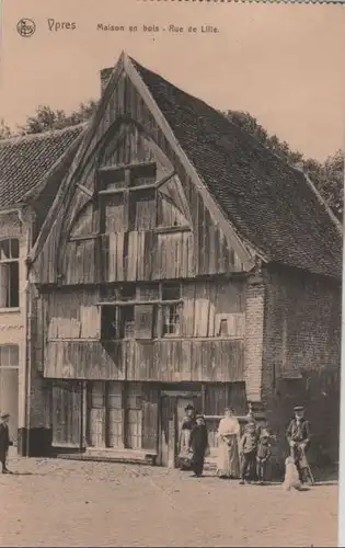 Belgien - Belgien - Ypern, Ieper, Ypres - Maison en bois - Rue de Lille - ca. 1935
