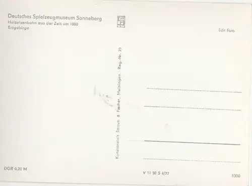 Sonneberg - Spielzeugmuseum - Holzeisenbahn