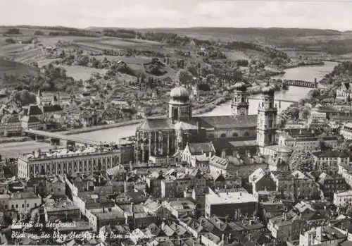 Passau - Blick von der Burg - ca. 1955