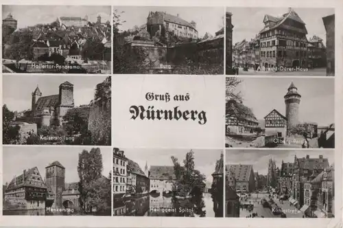 Nürnberg - u.a. Albrecht-Dürer-Haus - 1957