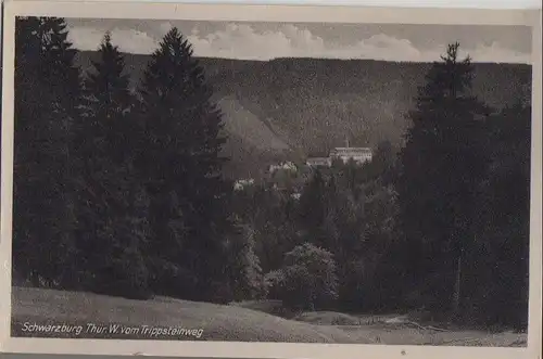 Schwarzburg - vom Trippsteinweg - ca. 1950
