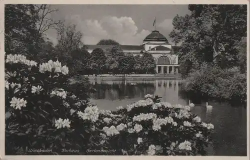Wiesbaden - Kurhaus, Gartenansicht - 1938