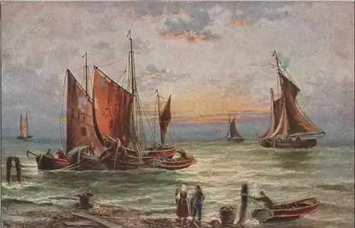 Segelschiffe im Meer