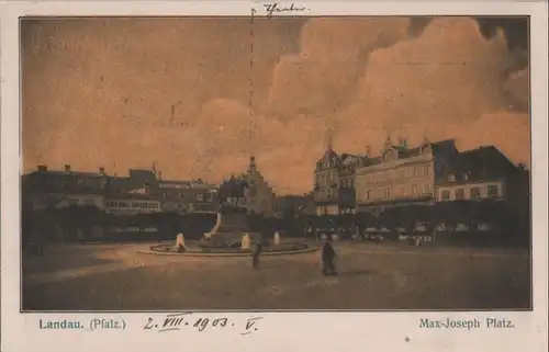 Landau - Max-Joseph Platz - 1903