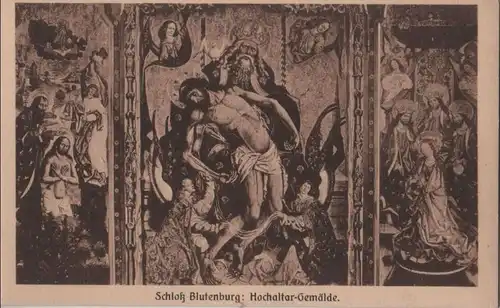 München - Schloßkapelle Blutenburg, Hochaltar-Gemälde - ca. 1950
