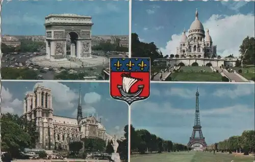 Frankreich - Frankreich - Paris - mit 4 Bildern - ca. 1965