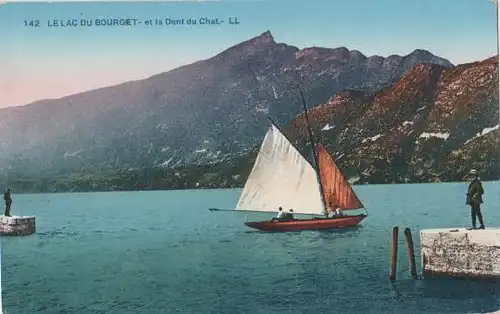 Frankreich - Frankreich - Lac du Bourget et la Dent du Chat - ca. 1925
