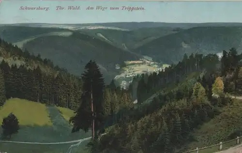 Schwarzburg - Am Wege zum Trippstein - 1926