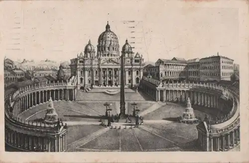 Italien - Italien - Rom - Roma - Piazza e Basilica S. Pietro - 1929